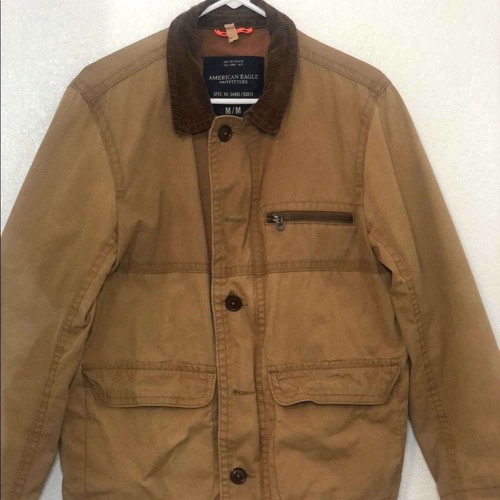 Tan American eagle coat